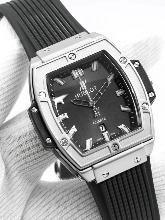 HUBLOT big bang erkaklar qo'l soati, kvars mexanizm, sovg'a qutisi bilan