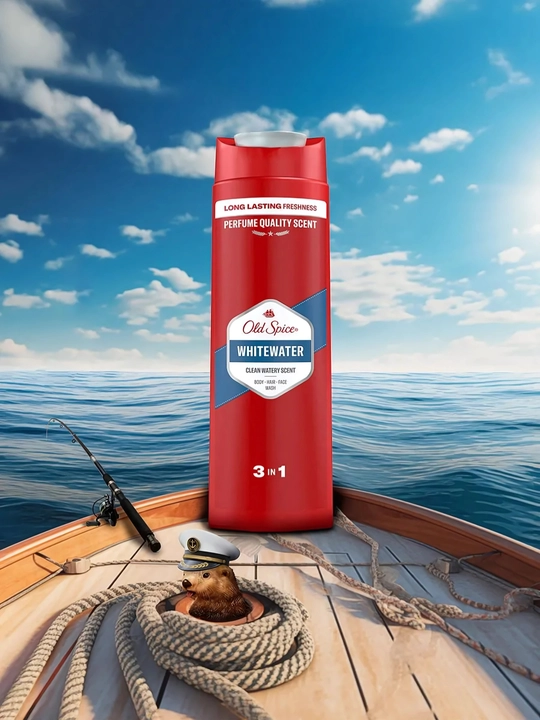 OLD SPICE Erkaklar uchun dush geli, Whitewater, 400 ml