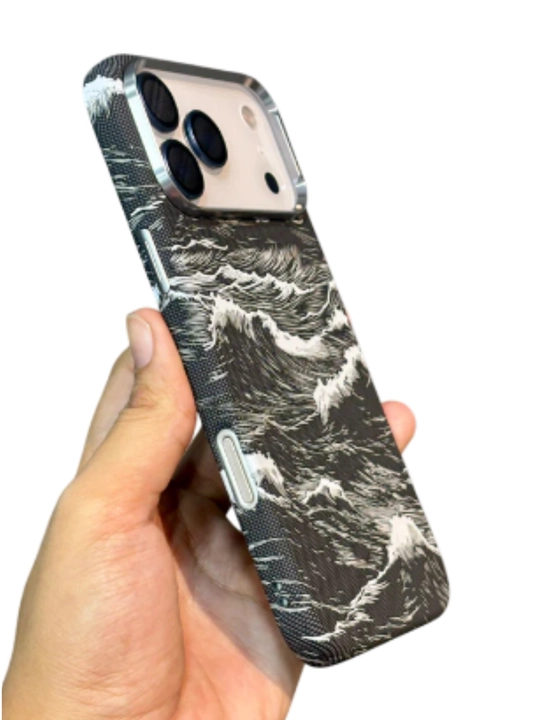 IPhone 17 Pro / Pro Max / 17 Air uchun Luxo Life karbon magnitli g‘ilof Anti-shock