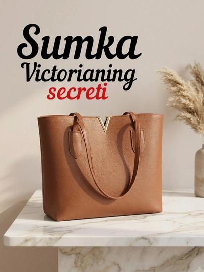 Сумка женская, через плечо, большая сумка, Musfira — ТЮЛЬПАН-VICTORIA-КОРИЧН