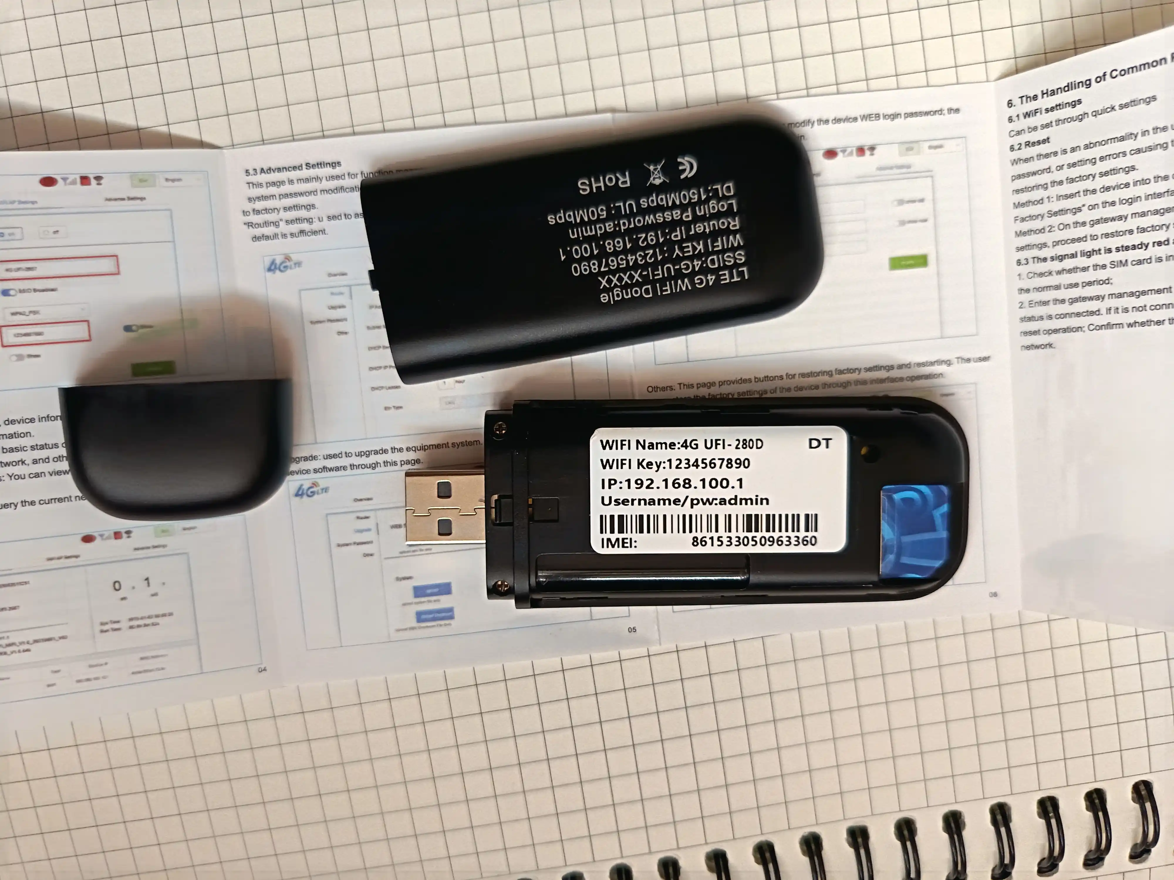 USB Modem 4G LTE adapter Wi-Fi Sim-kartali , ulanish nuqtasi, Hotspot tezkor internet