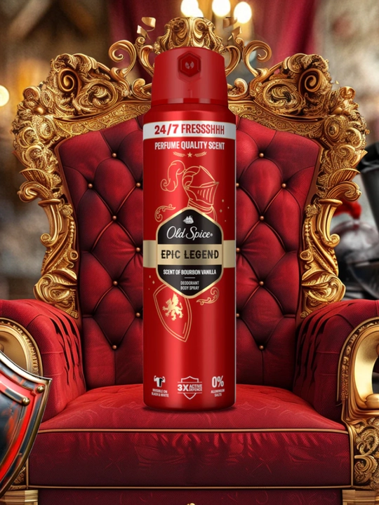 OLD SPICE Epic Legend tana uchun dezodorant sprey, 150 ml