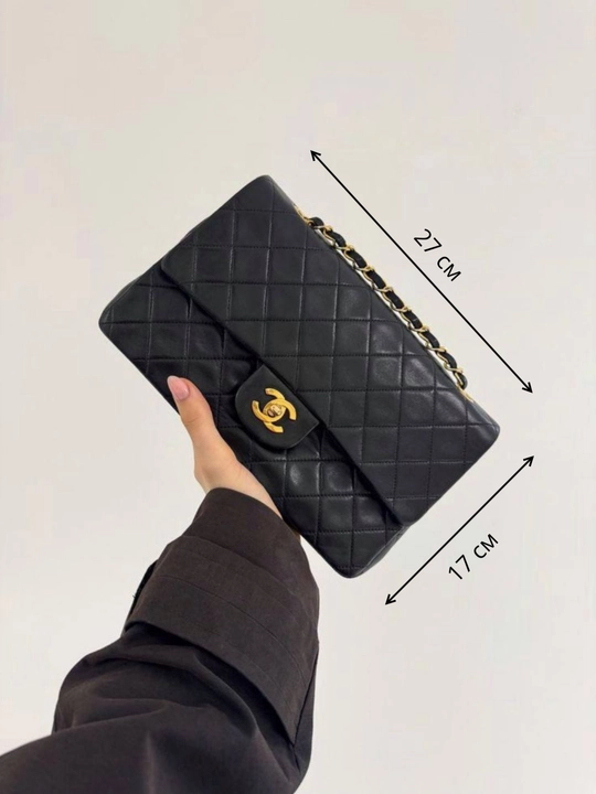 Chanel uslubidagi ayollar yelkama-sumkasi, mini Chanel debriyaj sumkasi
