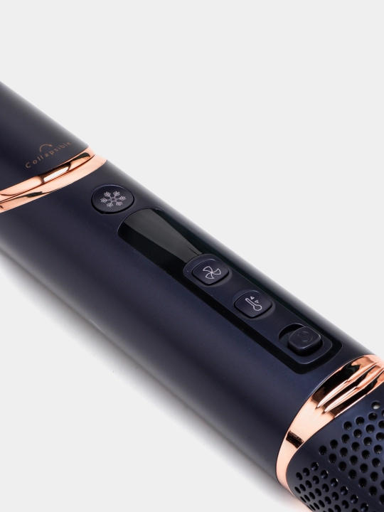VGR V-496 professional soch fen cho‘tkasi, 3 tasi 1 da termik cho‘tka, soch uchun multistayler