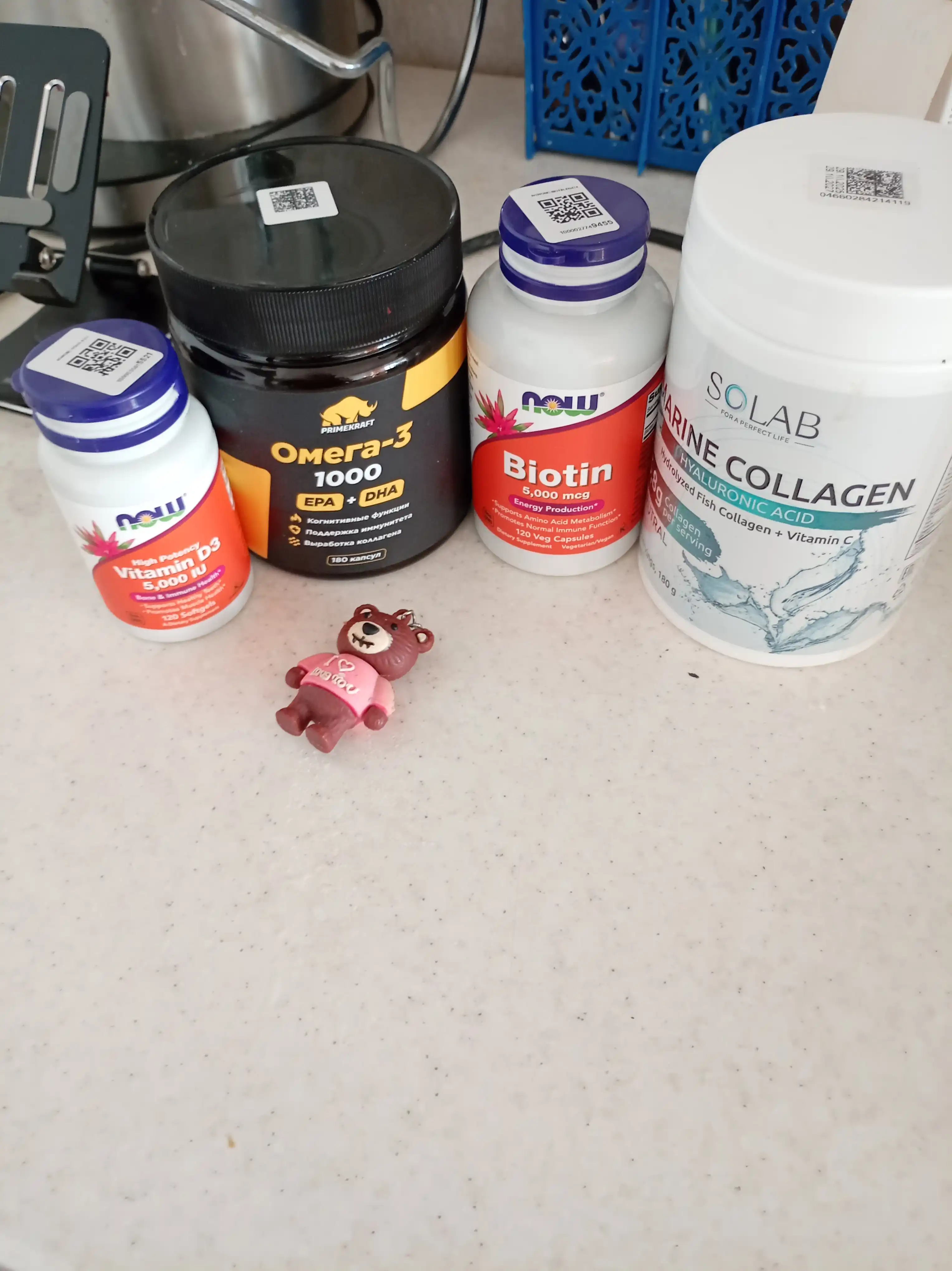 Капсулы NOW Supplements, Биотин 5000 мкг, метаболизм аминокислот, Халяль