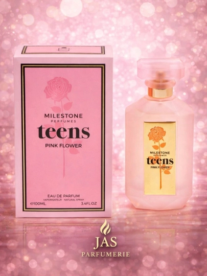 Ayollar uchun parfumlangan suv, MILESTONE TEENS PINK FLOWER, 100 ml - 