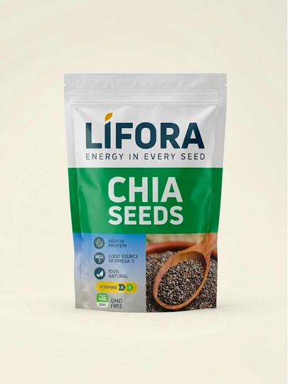 Lifora натуральные семена чиа 100/200/400 гр — LIFORA-CHIA-200