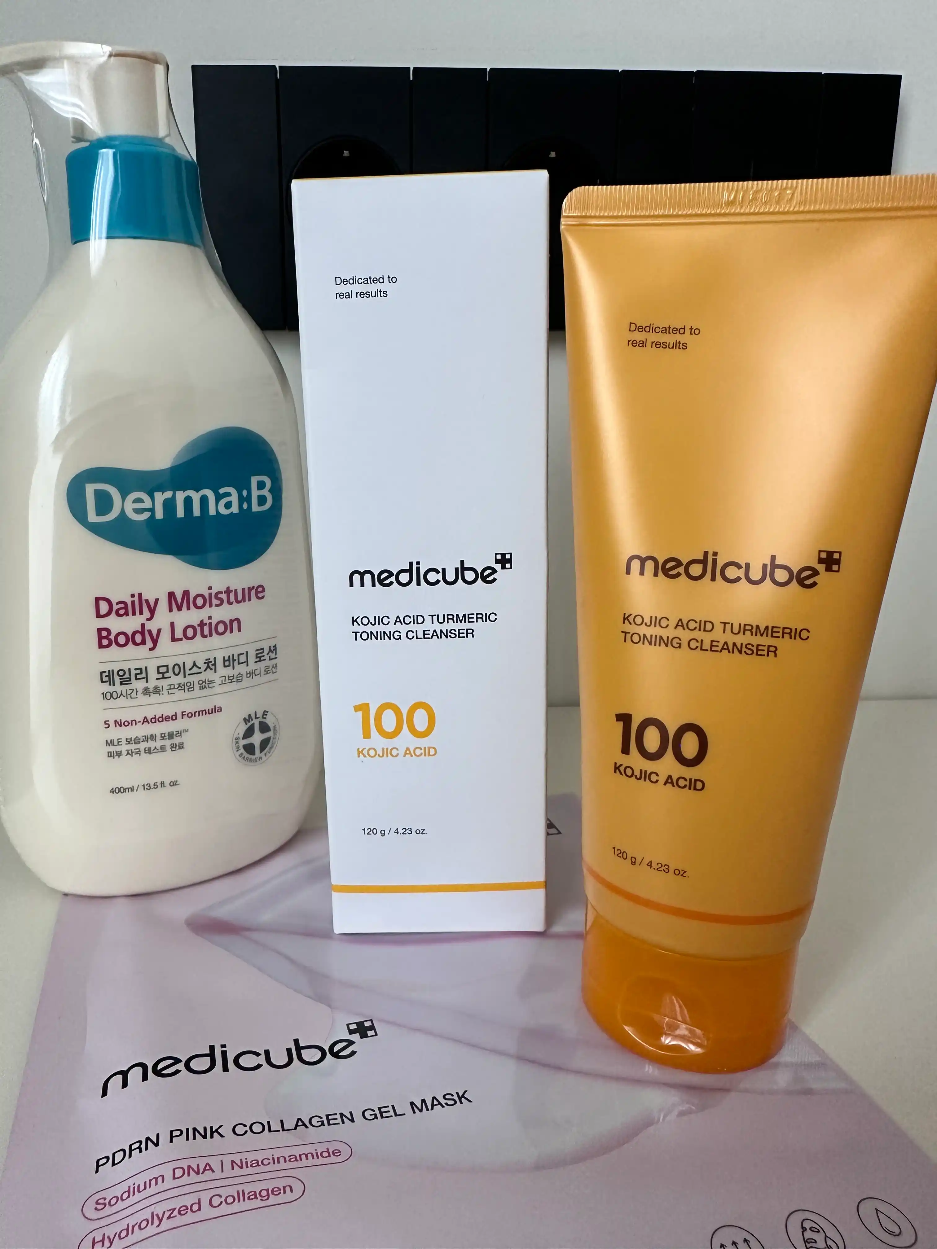 Medicube yuz tozalash vositalari: penka, PDRN va Kojic acidli gel - penka