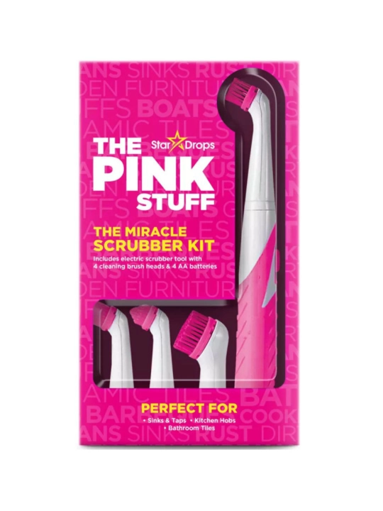 The Pink Stuff набор электрической щётки – 4 насадки и 4 батарейки