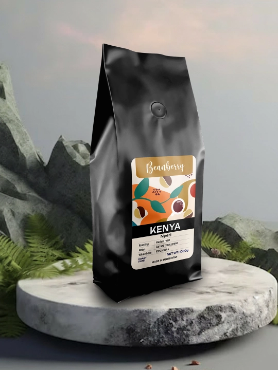 Qahva donlari Kenya Nyeri, arabika, o‘rta qovurish, 1 kg - 