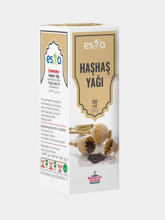 Маковое масло Esila семян мака натуральное, 50 мл
