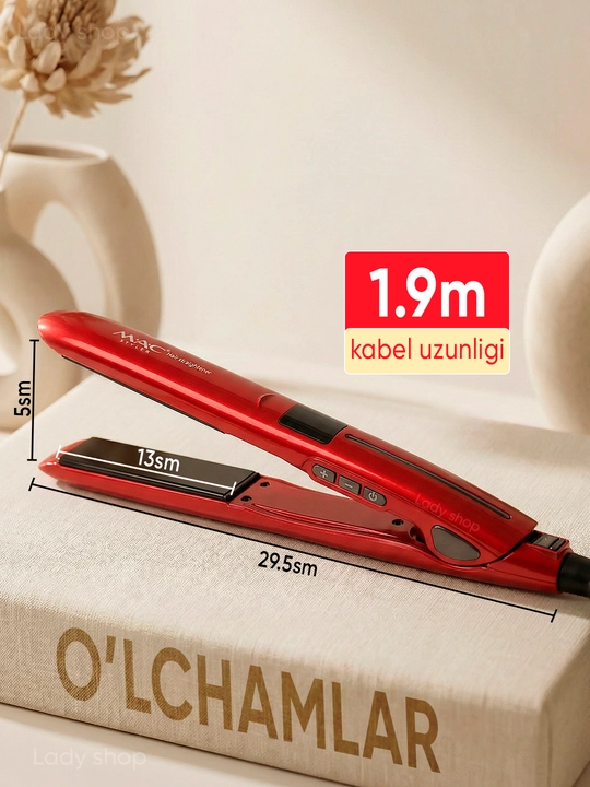 Выпрямитель для волос MAC Styler 450F, профессиональный утюжок, LED дисплей, 8 режимов