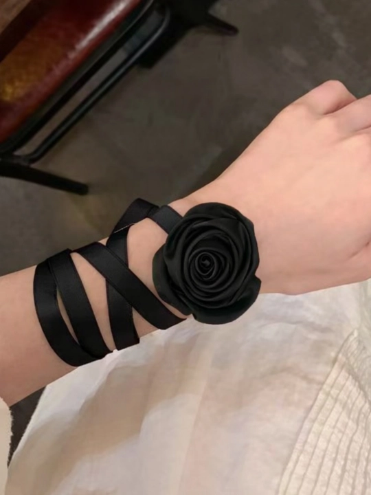 3 tasi 1 tada gulli choker, atirgul lentasi, ko'p funksiyali qo'l va soch taqinchoqlari
