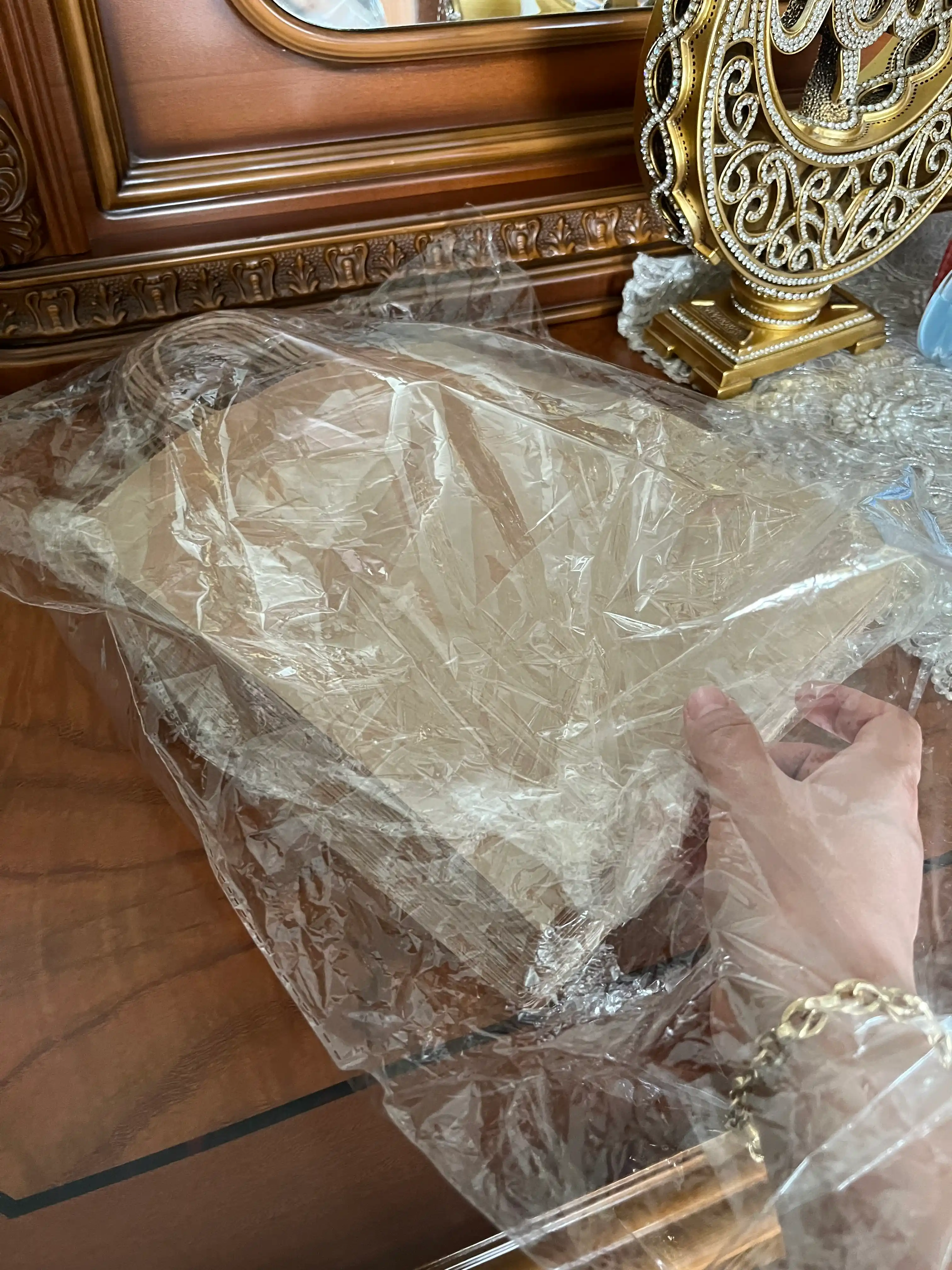 Buralgan va tekis tutqichli kraft qog'oz paket, 25 dona