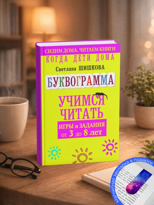 Светлана Шишкова. Когда дети дома. Буквограмма научит читать. Игры и задания от 3 до 6 лет - 