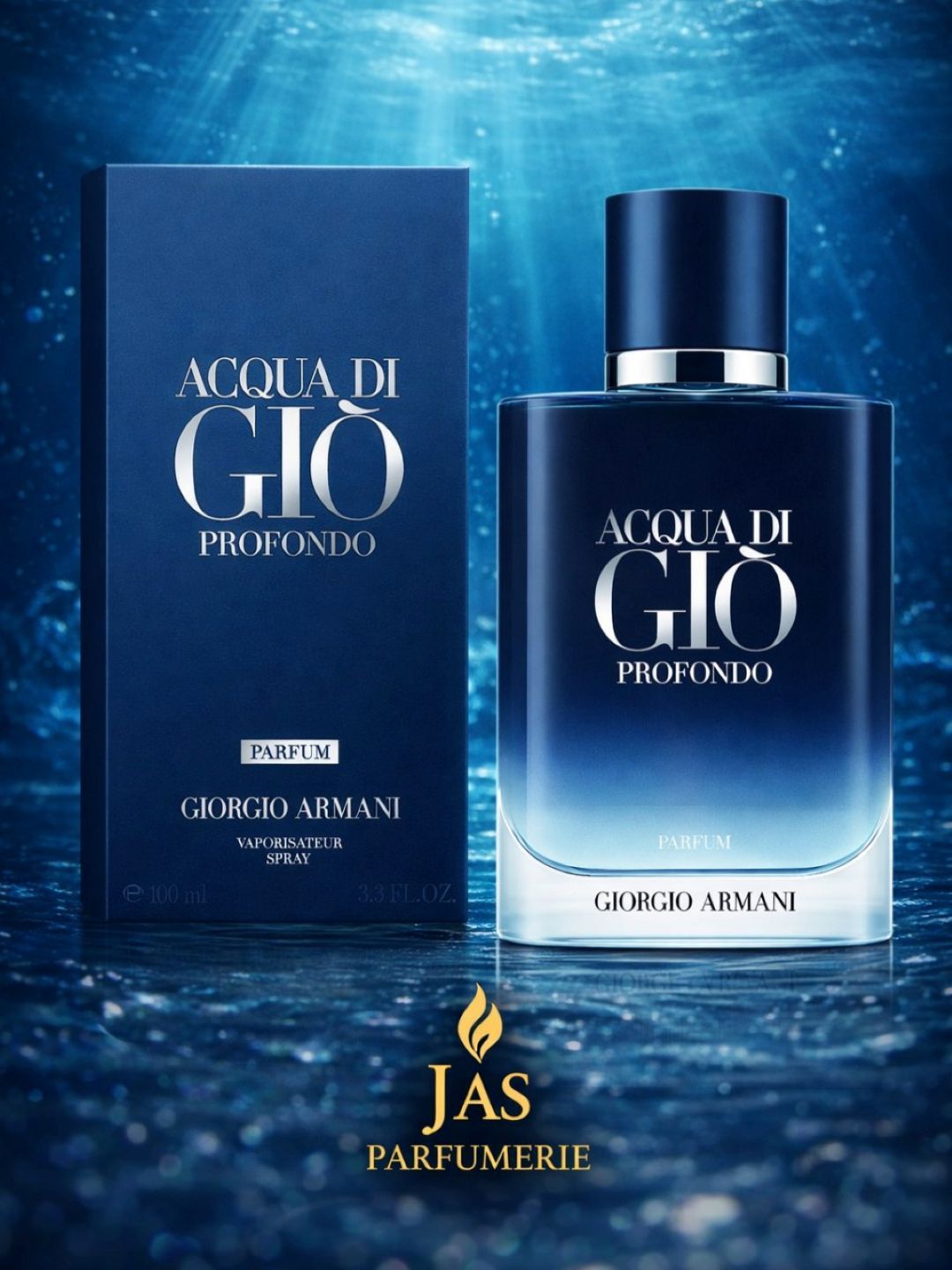 Parfyumlangan suv erkaklar uchun, GIORGIO ARMANI ACQUA DI GIO PROFONDO, 100 ml - 