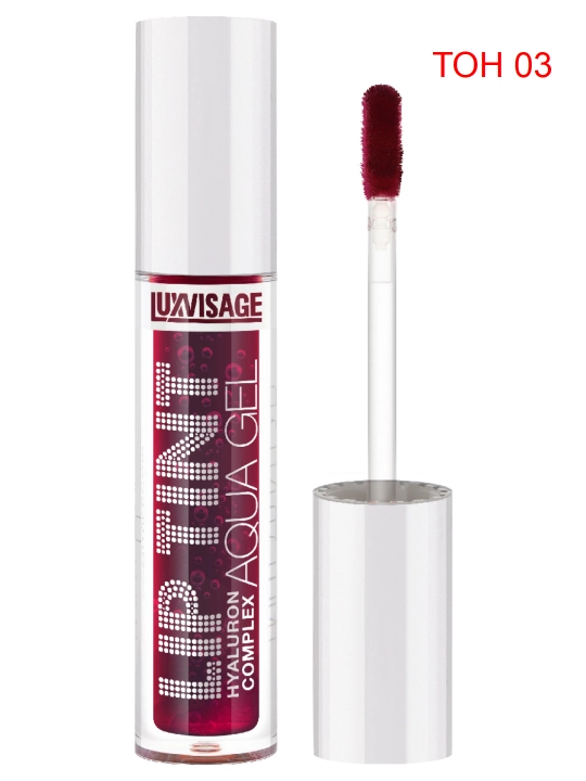 Тинт для губ Lip Tint Aqua Gel Hyaluron Complex, с гиалуроном, 3,4 г, LUXVISAGE - 