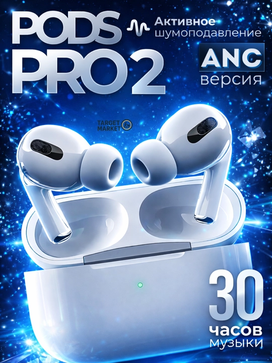 Simsiz quloqchinlar TWS A100 Pro 2 in 1 vakuum qistirmalar va g‘ilof - 