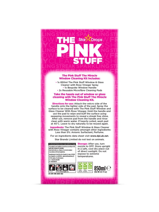 Набор для мытья окон The Pink Stuff Miracle Window Cleaning Kit