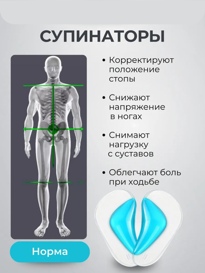 Гелевые вкладыши для обуви , пелоты для поддержки свода,  стопы и против скольжения
