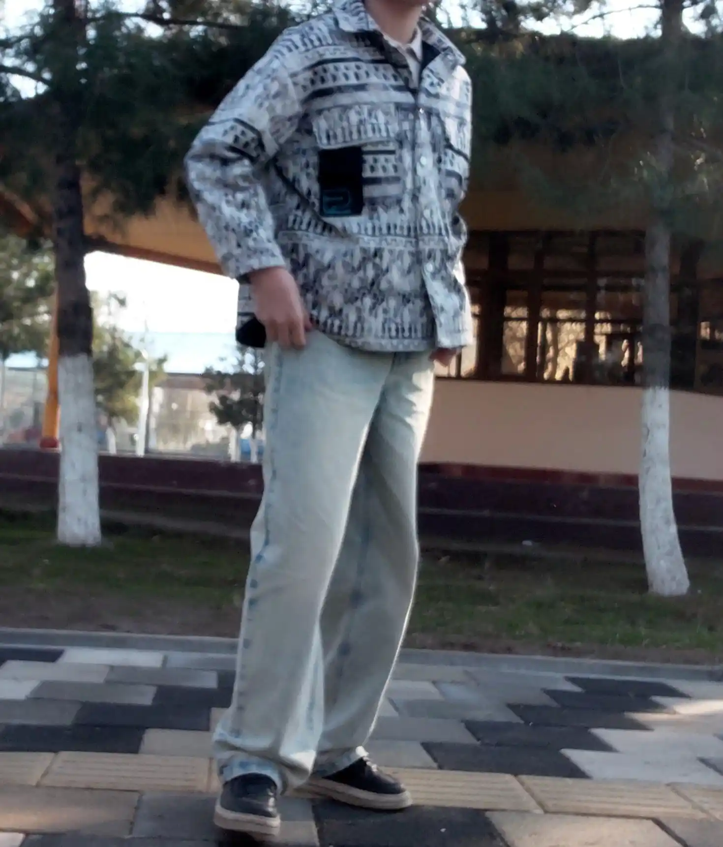 O'g'il bolalar uchun Vintage Baggy Fit jinsi shimlar