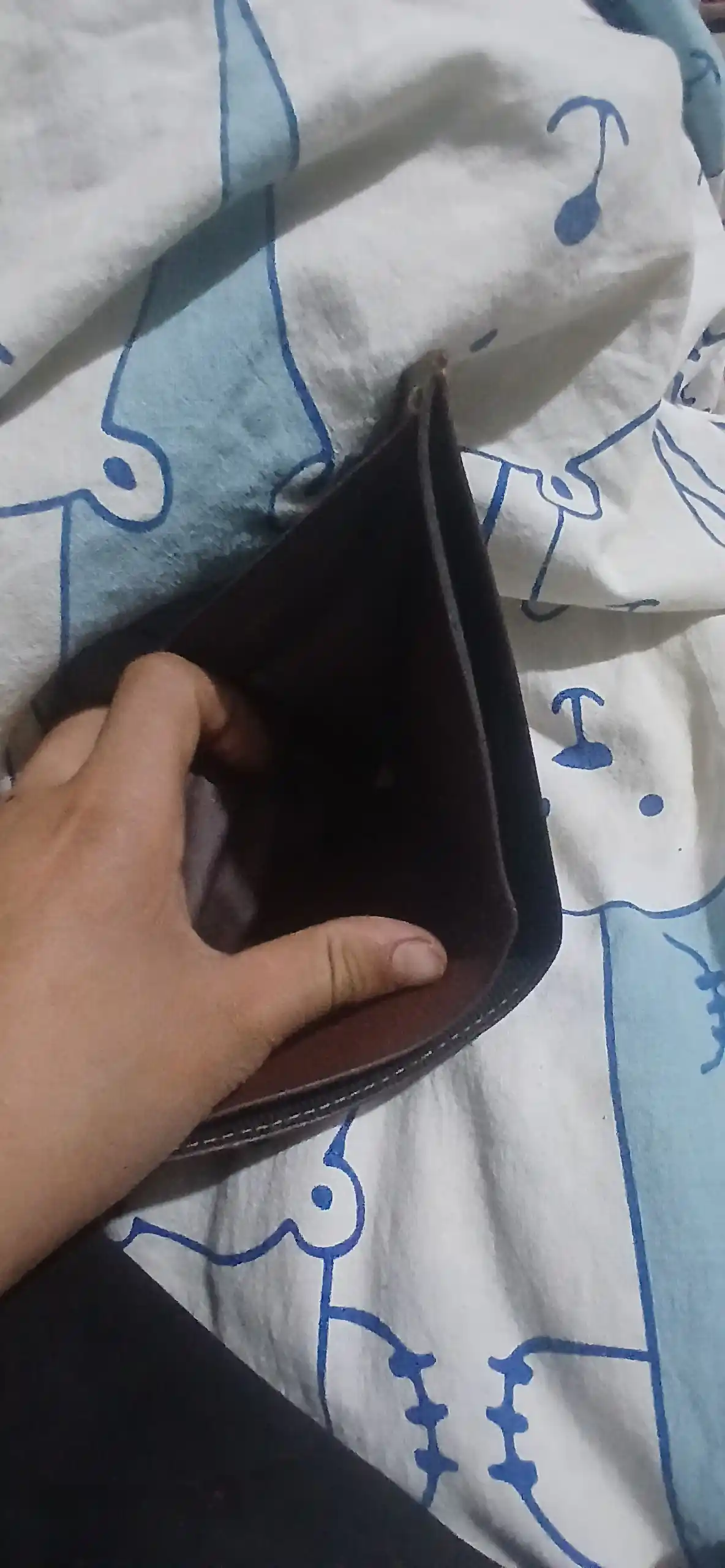 Erkaklar hamyoni, hamyon, kartxolder, o‘lchami 12 * 10 sm