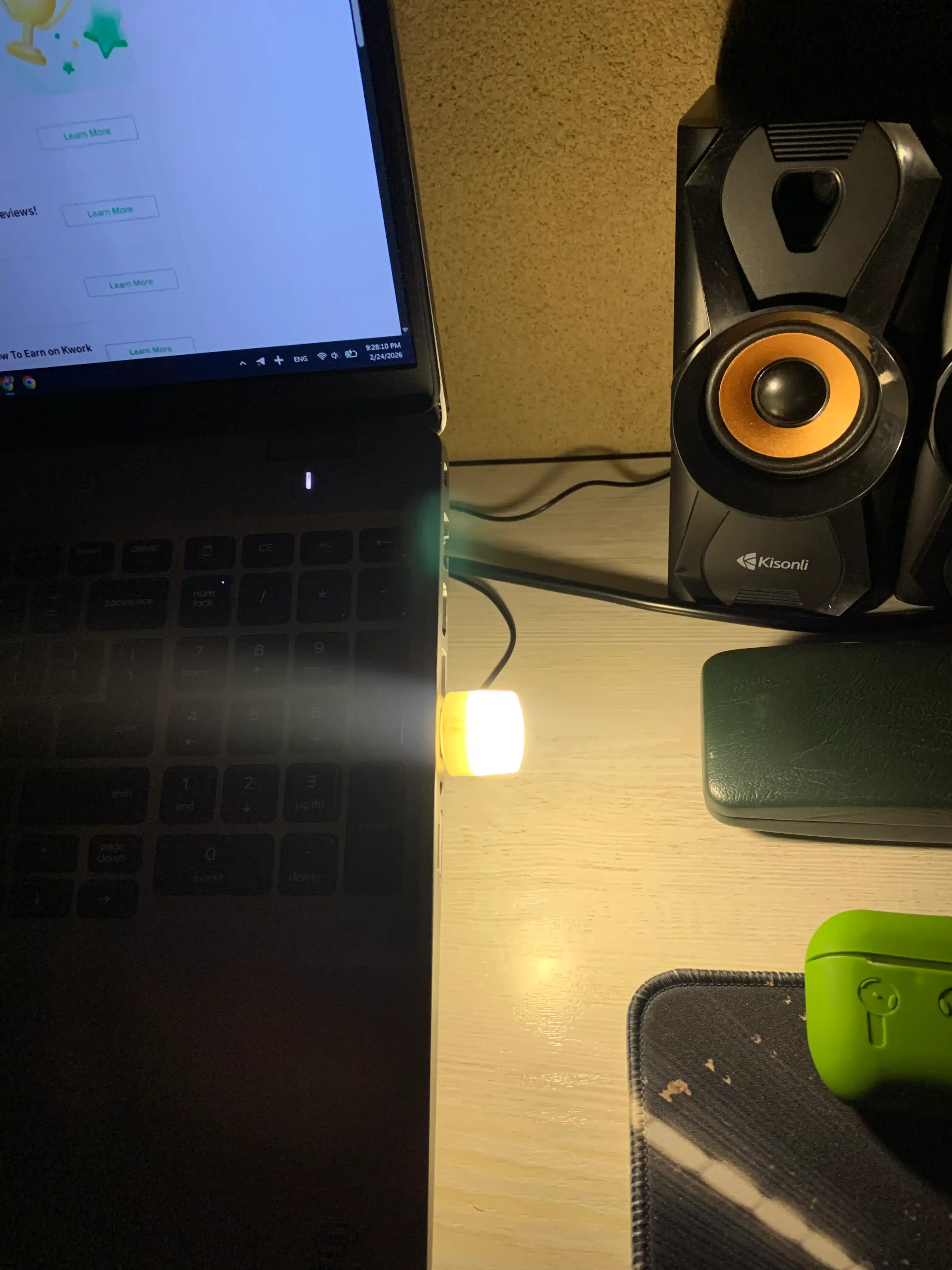 Mini USB LED chiroq, USB tungi chiroq, 3 Vt