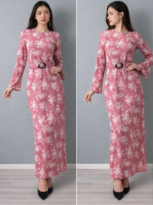 Платье макси в пол, универсальный крой, размеры S, M, L, XL