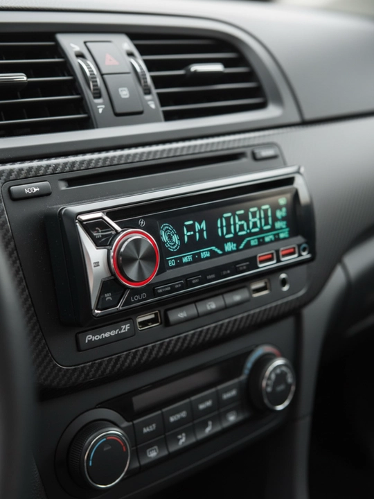 Avtomobil uchun joystikli magnitafon, Bluetooth, AUX, 2USB, FM-radio