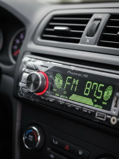 Автомобильная магнитола с джойстиком, Bluetooth, AUX, 2USB, FM-радио — SPECTOR-PIONERX-ГОЛУБ