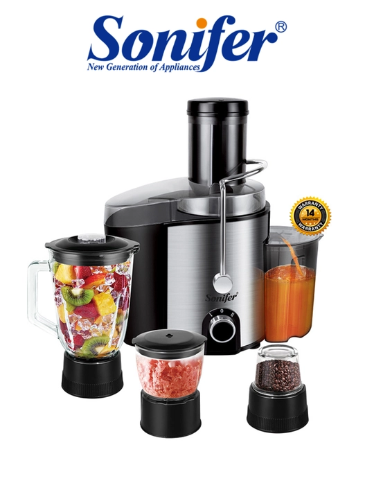 Sharbat chiqargich, 4 tasi 1 da, Sonifer SF-5525, blender, maydalagich, qahva maydalagich - 