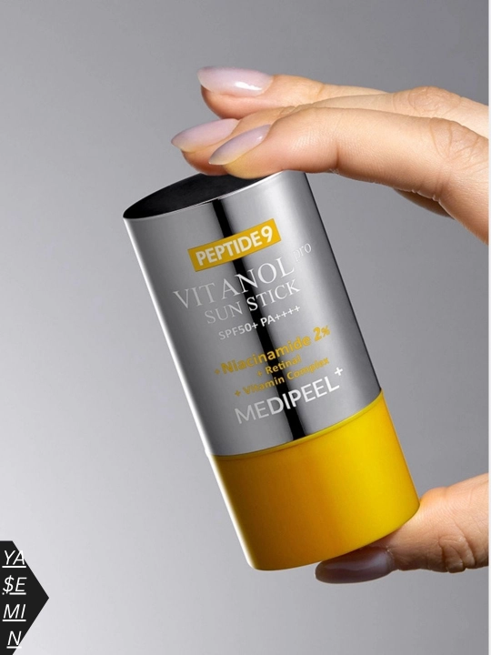 Солнцезащитный стик для выравнивания тона MEDIPEEL Peptide 9 Vitanol Sun Stick SPF50+++ - 