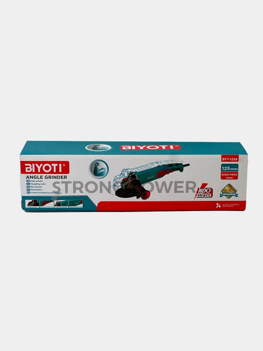 Болгарка Biyoti BYT-AG1258, ART 2441