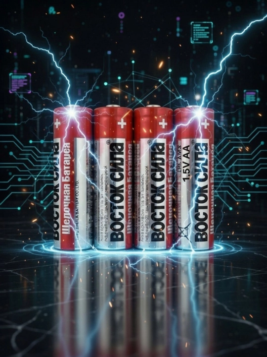 Vostok Sila ishqoriy (alkaline) batareykasi, AA, 1.5V, 4 dona to'plam - 