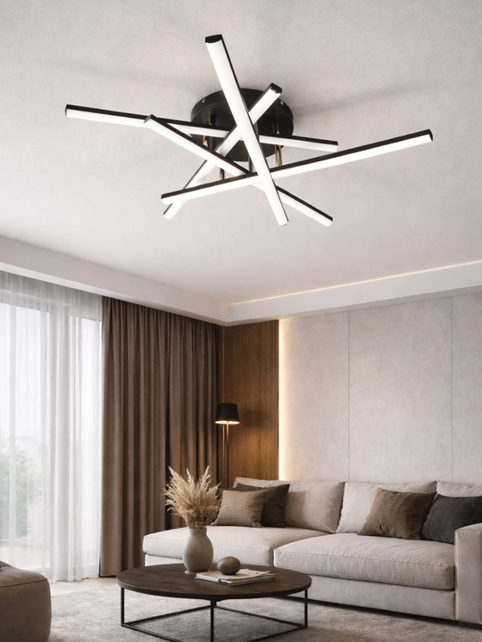 Современная LED-люстра, 60 x 60 см — 3 режима освещения, энергосберегающая, лёгкий монтаж