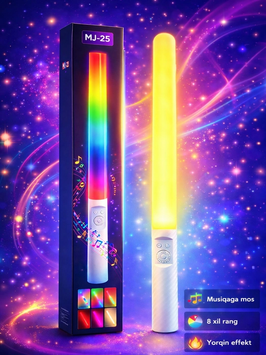 RGB световая палочка, Light Stick, цветная RGB, для фото и видео, 50 см - 
