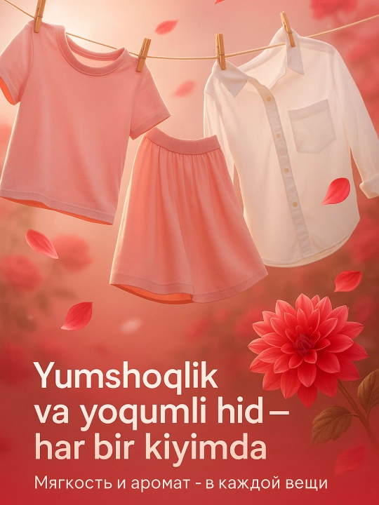 Kir yuvish uchun SA geli, 2 tasi 1 da - superkonsentrat, 5 litr, 100 ta kir yuvish vositasi