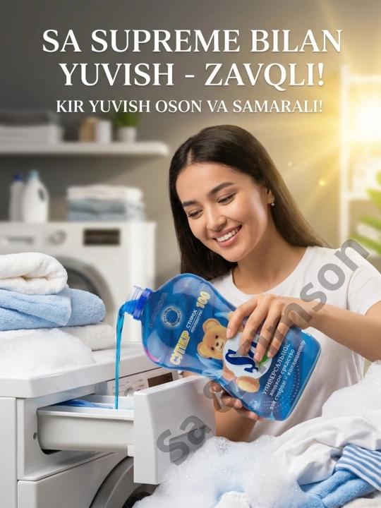 Sa 2 tasi 1 da Konsentrat Yuvish Geli + Konditsioner, 2 litr, 100 ta yuvish uchun