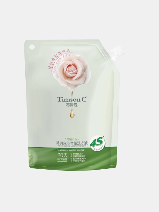 Timson kir yuvish geli, barcha turdagi kiyimlar uchun universal