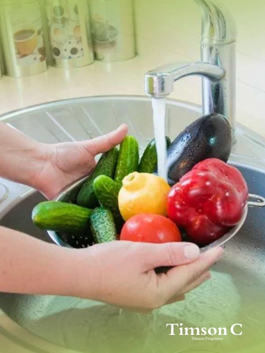 Timson Saponin meva va sabzavotlarni yuvish uchun suyuqlik, 520 ml