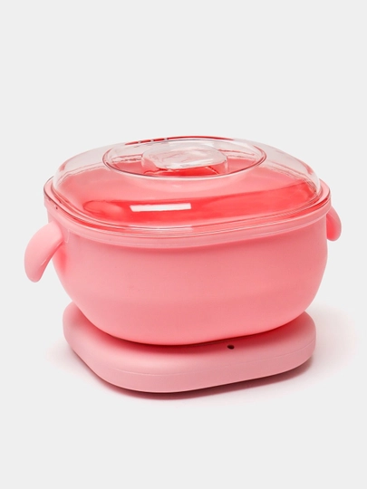 Depilatsiya uchun to'plam silikon qozon 400 ml, + granula 100 gr, 2 dona shpatel - 