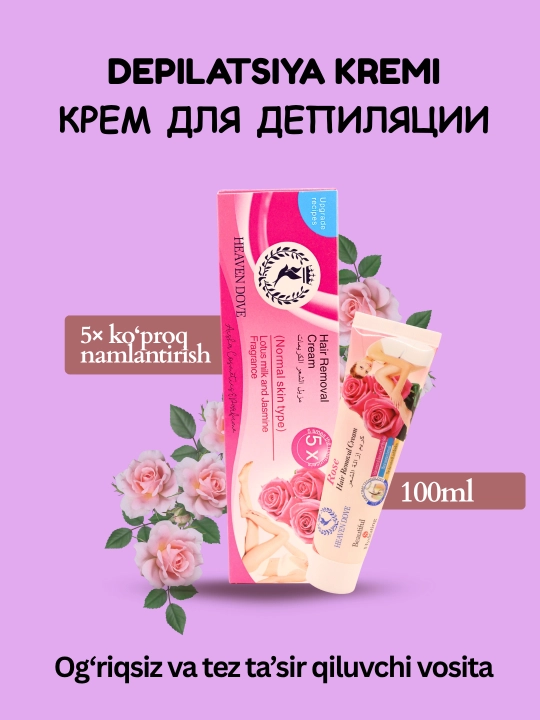 Depilyatsiya krem Heaven Dove Rose 5X