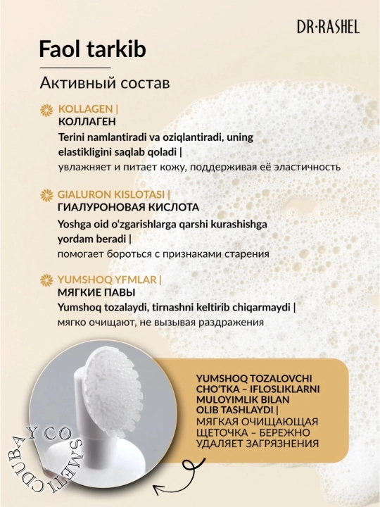 Мусс пенка для умывания лица Dr.Rashel, 125 мл