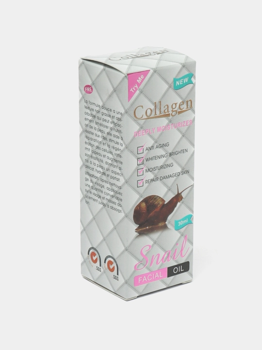 Collagen baza makiyaj uchun, bo'yanish asosi, qarishga qarshi vosita, Collagen Snail, 30 g - 