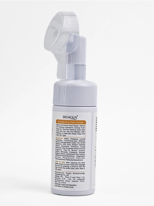 Пенка для умывания лица, Bioaqua Rice Raw Pulp Cleanser, 120 мл, экстрактом риса
