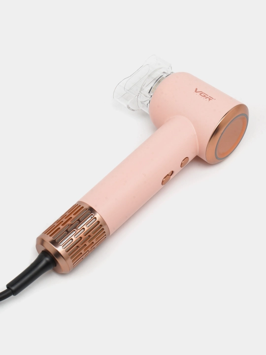 Kuchli cho'tkasiz doimiy motorli (110 000 rpm) professional soch quritgich VGR