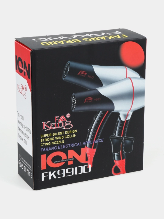 Профессиональный фен FaKang, ION FK-9900, фен для сушки и укладки волос