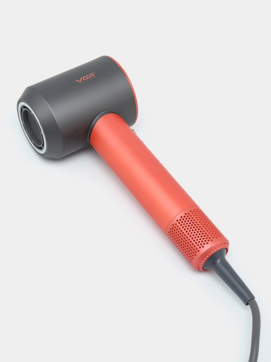 Kuchli cho'tkasiz doimiy motorli (110 000 rpm) professional soch quritgich VGR