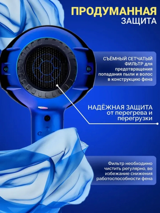 Professional soch quritgich, quritish va turmaklash uchun fen, ionlashtiruvchi