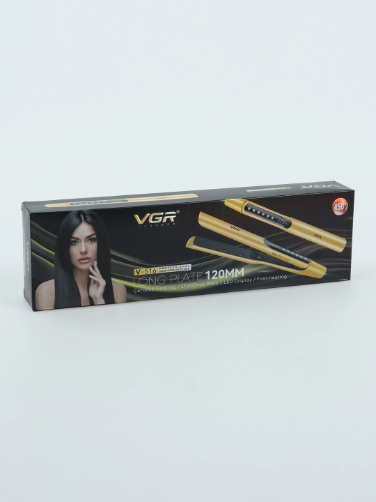 Professional to‘g‘rilovchi soch dazmoli VGR V-509, V-516, V-522, LCD displeyli keramik